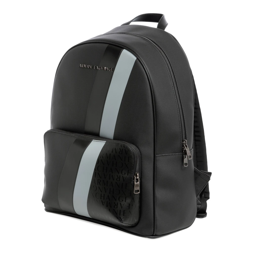 Armani Exchange Multicolor Rits Rugzak met Logo Black Heren