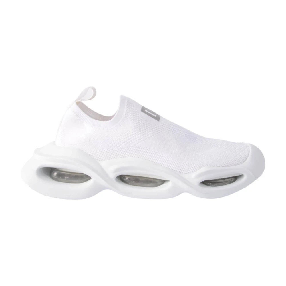 Dolce & Gabbana Women's White Sneakers, 6 Uk, Low Fabric Trainers