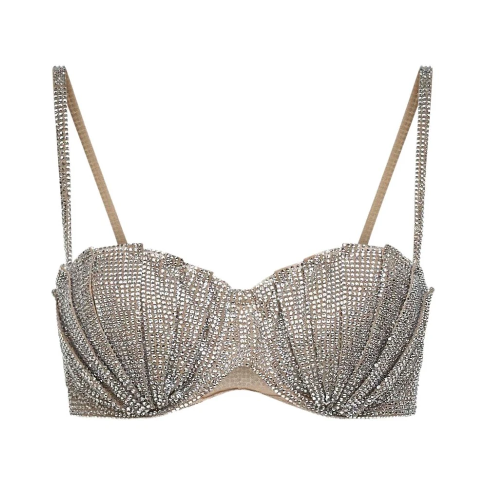 Giuseppe Di Morabito Beige Bras, Female, L, Sequin Bralette