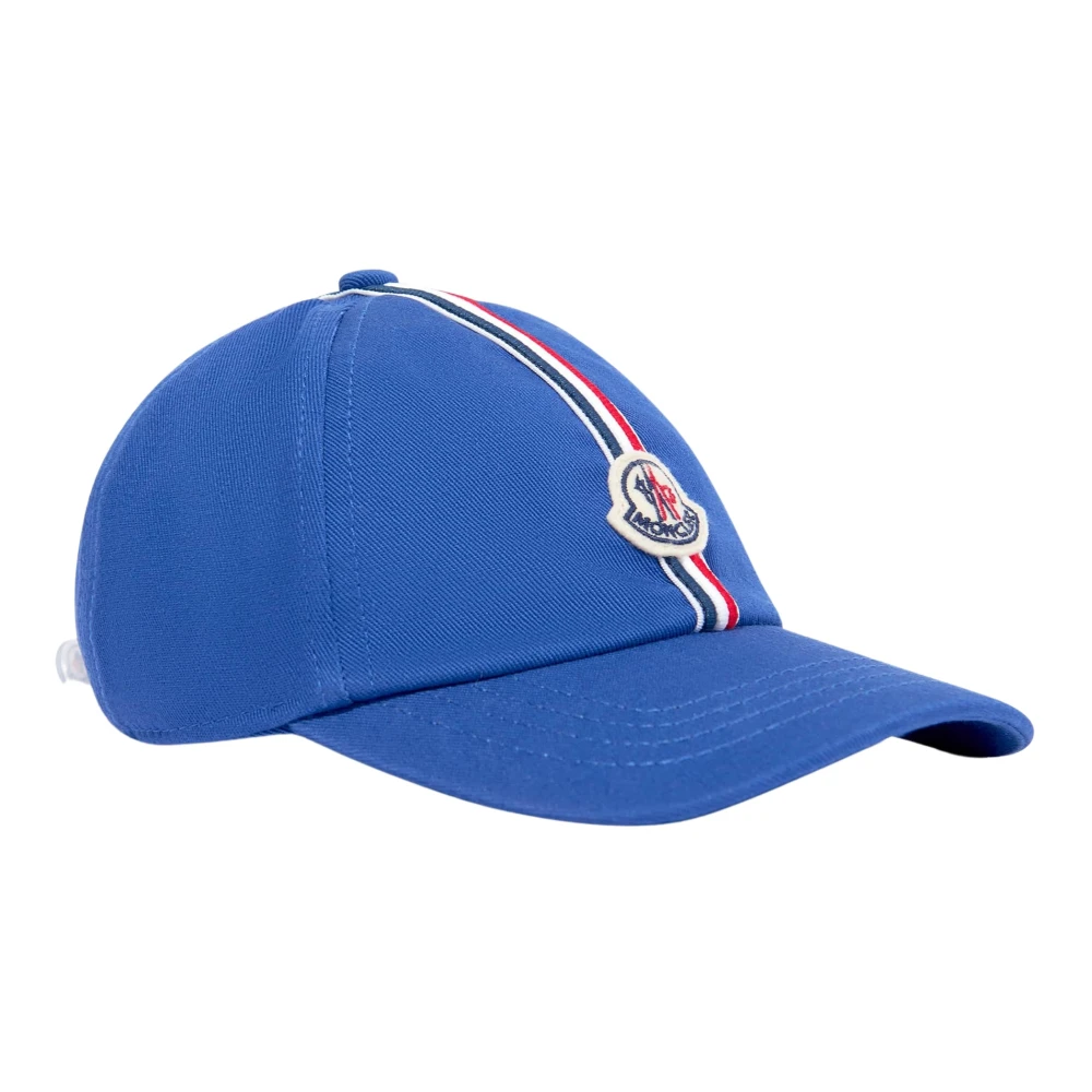 Moncler Men's Blue Logo Baseball Cap