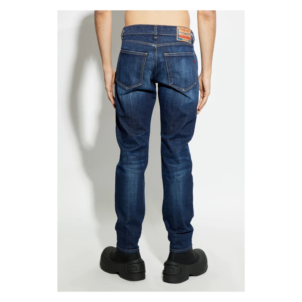 Diesel Blauwe Denim Jeans 5-Pocket Stijl Blue Heren