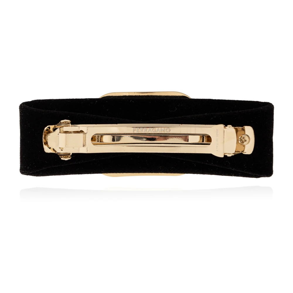 Salvatore Ferragamo Fluwelen haarspeld Yellow Dames