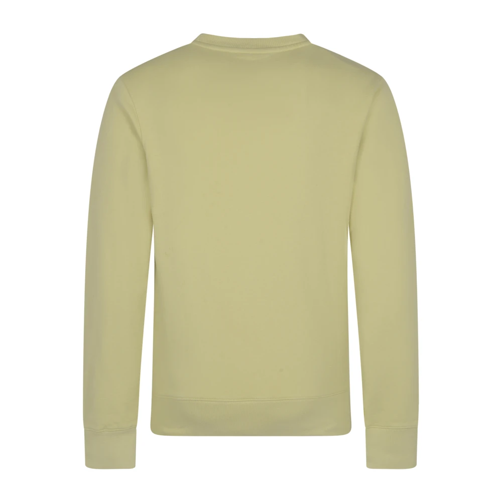 Maison Kitsuné Fox Head Patch Regular Sweatshirt Yellow Heren