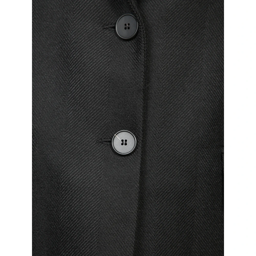 Blanca Vita Zwarte jas voor vrouwen Aw24 Black Dames