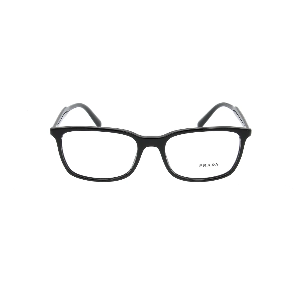 Prada Lyxiga Glasögon med Unikt Texttryck Black, Unisex