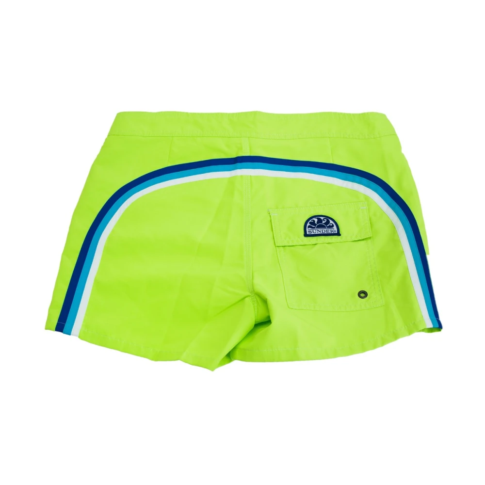 Sundek Heren Vetersluiting Velcro Shorts Green Heren