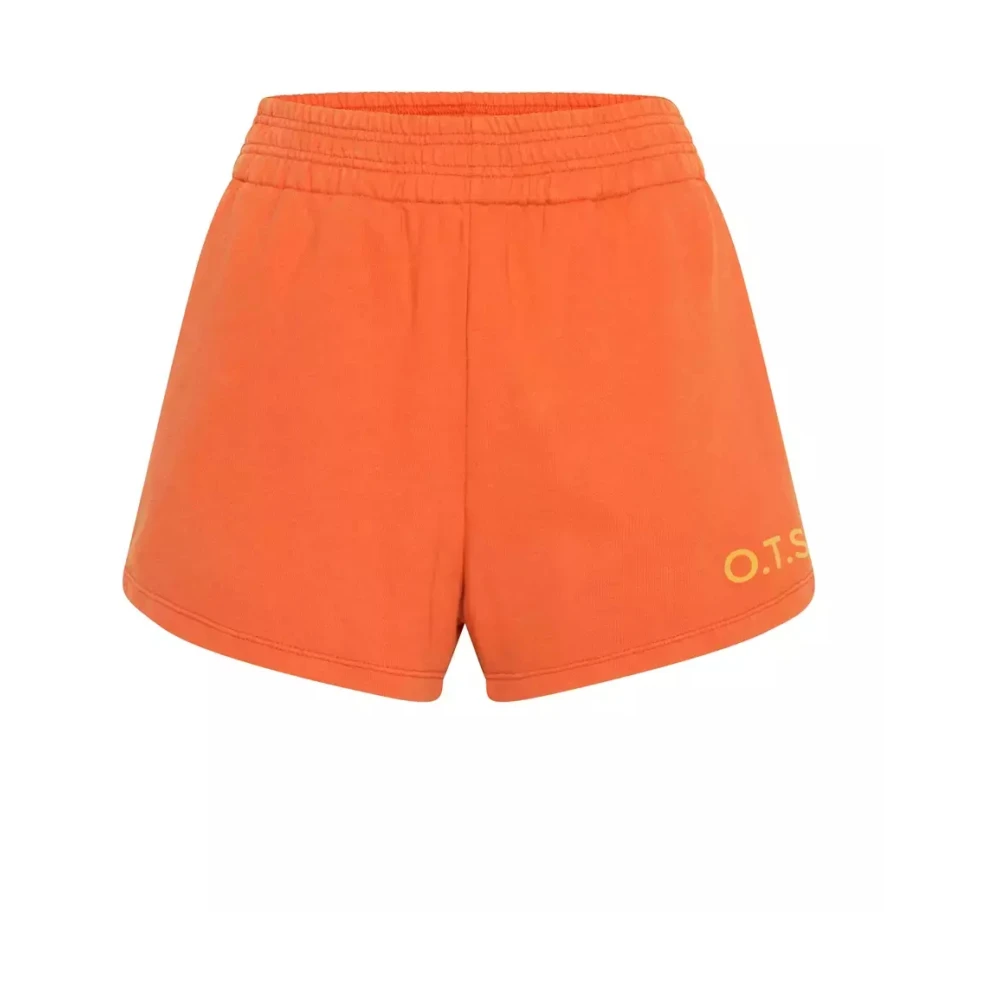 One Teaspoon Neon Oranje Hustle Katoenen Shorts Orange Dames