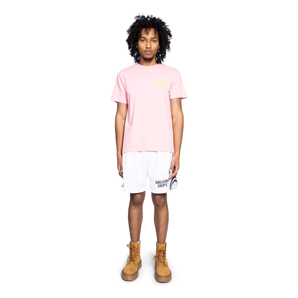 Gallery Dept. Wit Zwart Venice Court Shorts White Heren