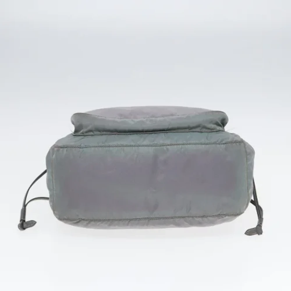Prada Vintage Pre-owned Nylon shoulder-bags Blue Dames