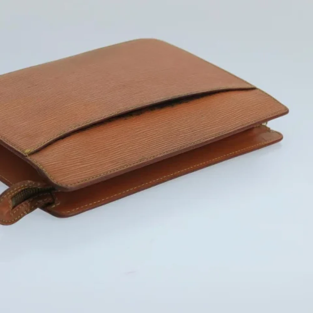 Louis Vuitton Vintage Pre-owned Leather clutches Brown Dames