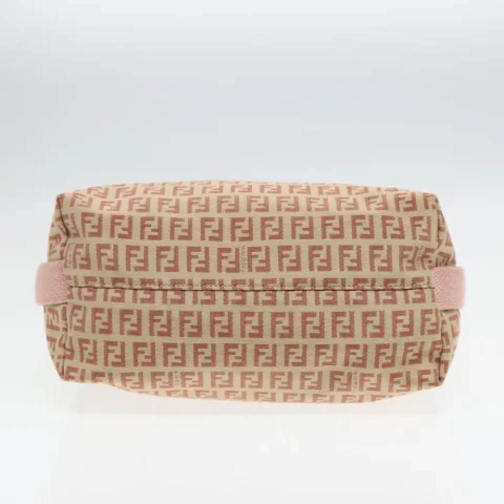 Fendi Vintage Pre-owned Canvas fendi-bags Beige Dames