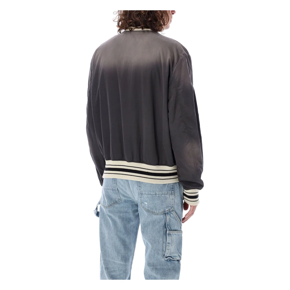 Amiri Zwarte Sun Faded Bomberjack Black Heren