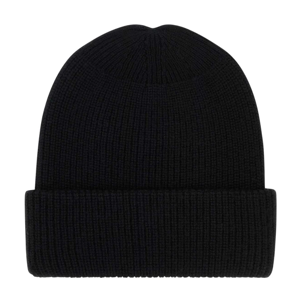 Patou Zwarte wollen beanie muts Black Dames