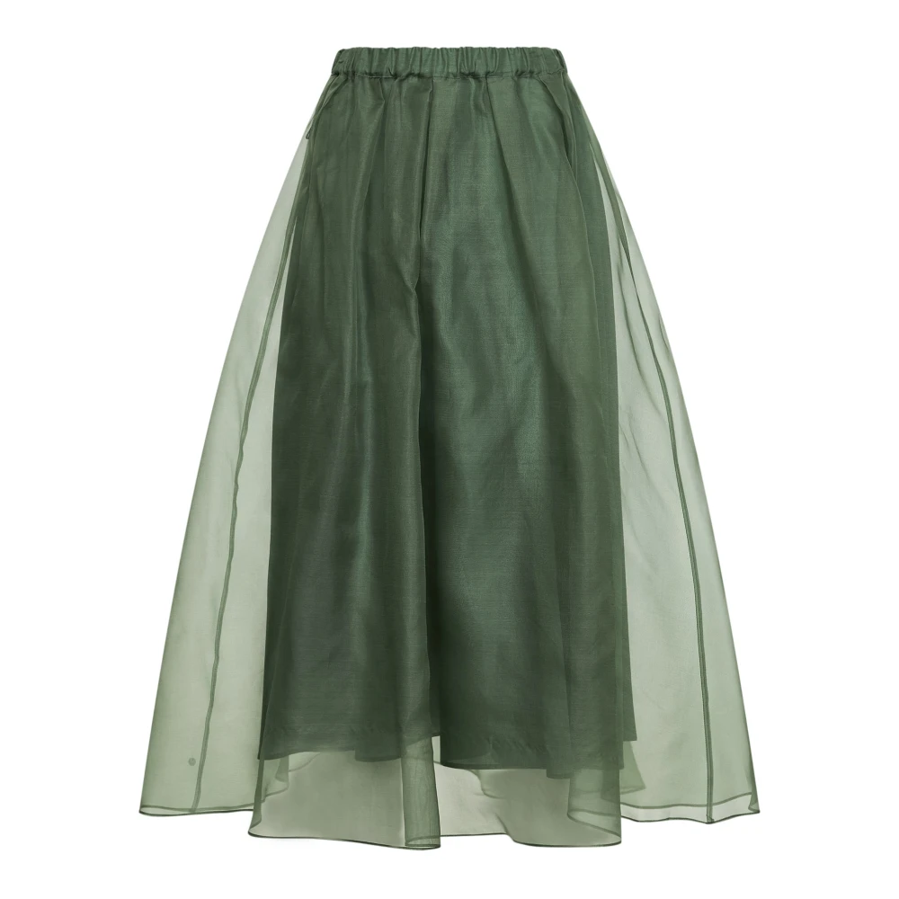 Weekend Max Mara Women's Green Wkdvisino Flared Skirt - Maxi Skirts - M - Skirts