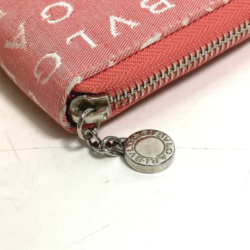 Bvlgari Vintage Pre-owned Fabric wallets Pink Dames