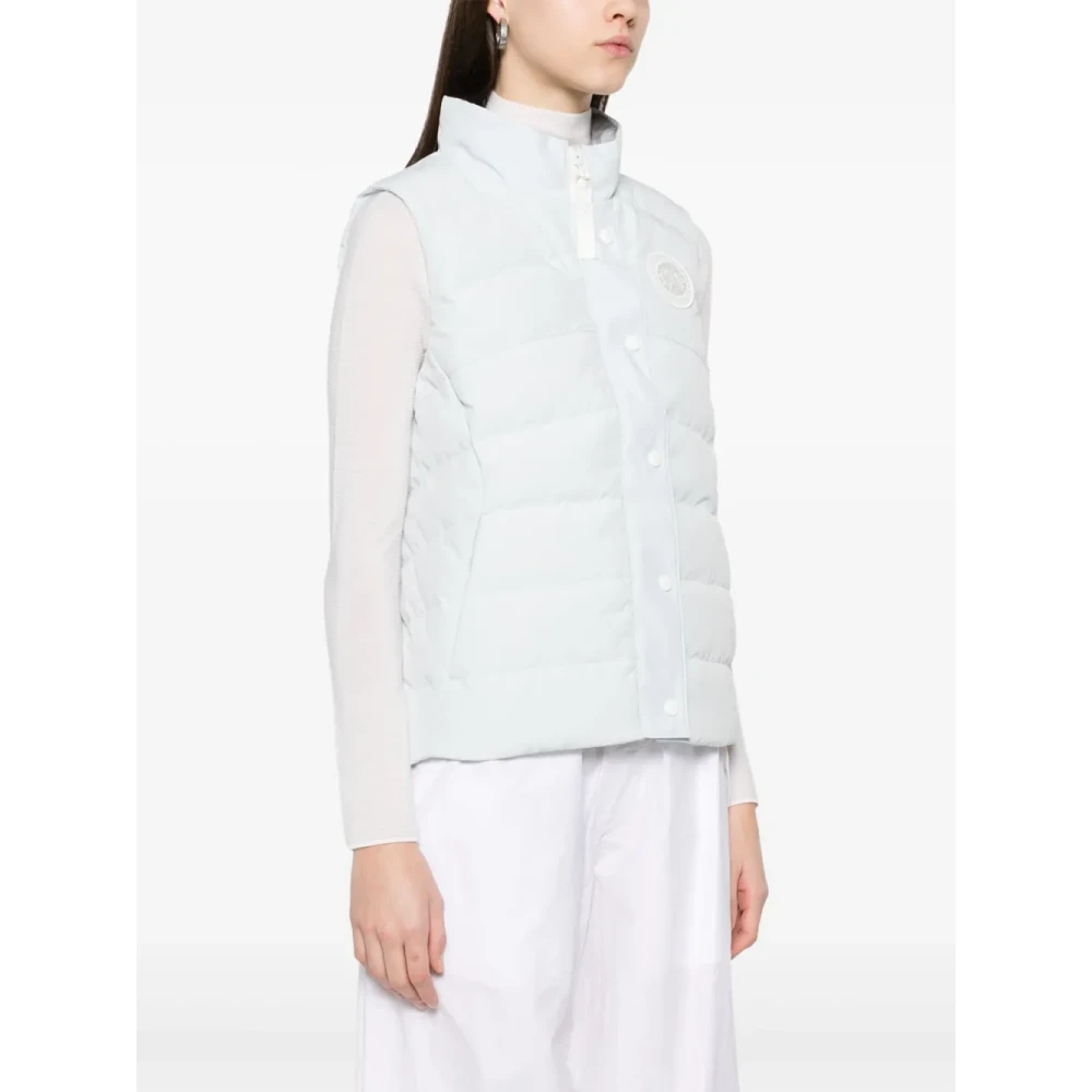 Canada Goose Heldere Blauwe Mouwloze Ganzendonsjas Blue Dames