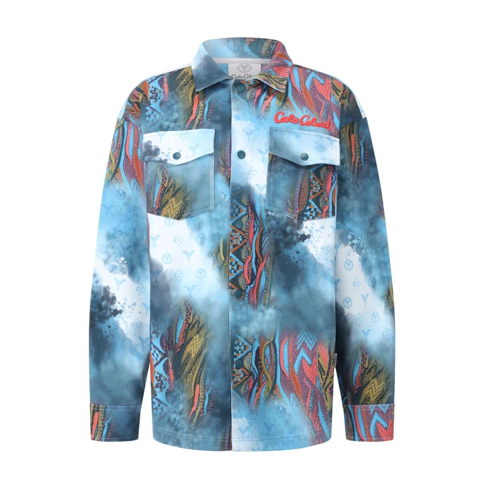 carlo colucci Print Overshirt met Klassieke Details Multicolor Heren