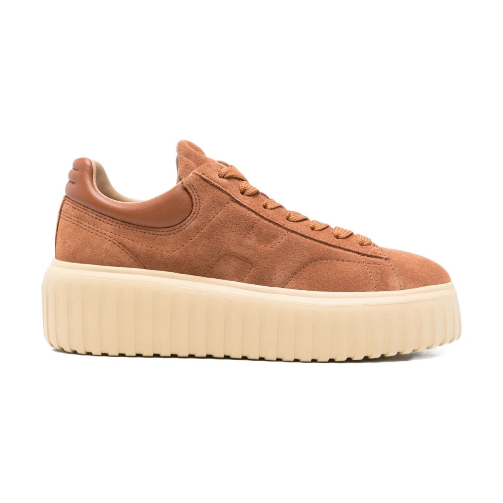 Hogan Women's Brown Sneakers, 6 Uk, Trainers Stylish Look Comfortable Wear
