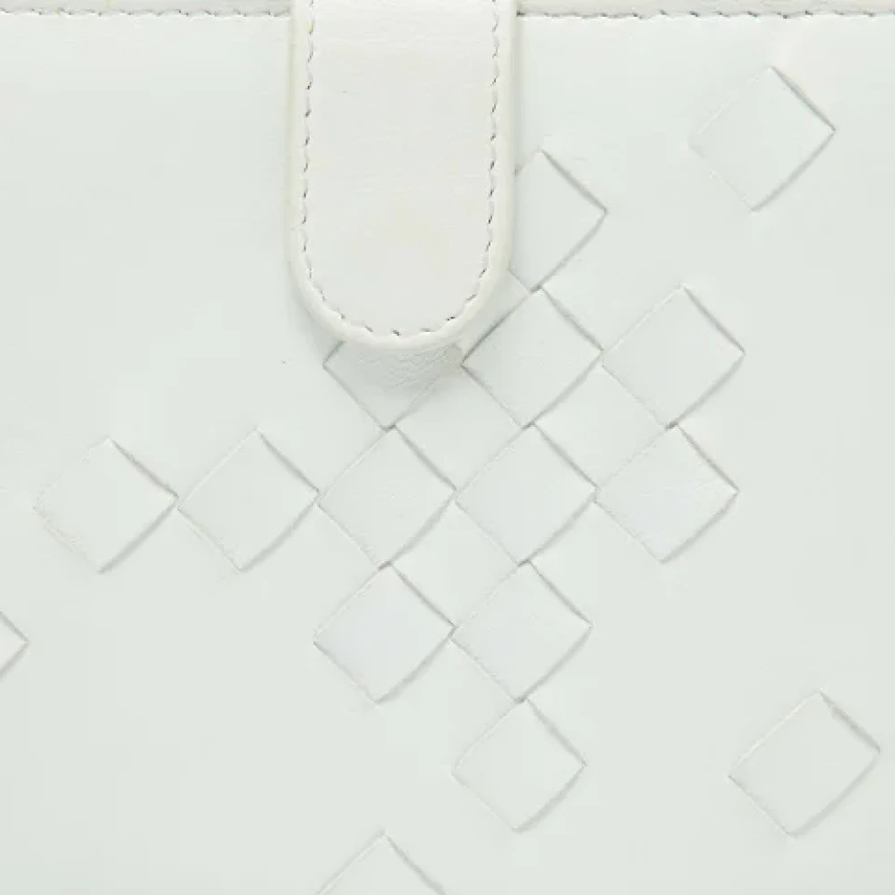 Bottega Veneta Vintage Pre-owned Leather wallets White Dames