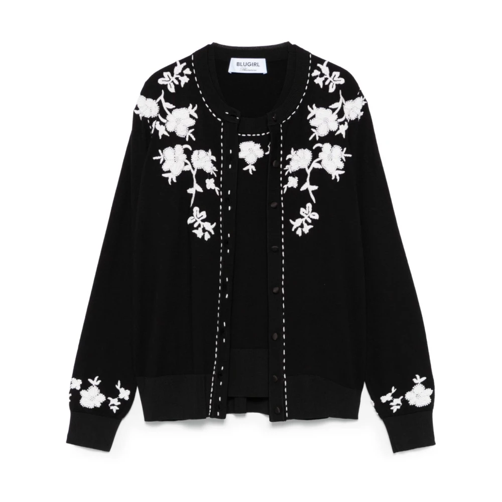 Blugirl Zwart en witte trui Black Dames