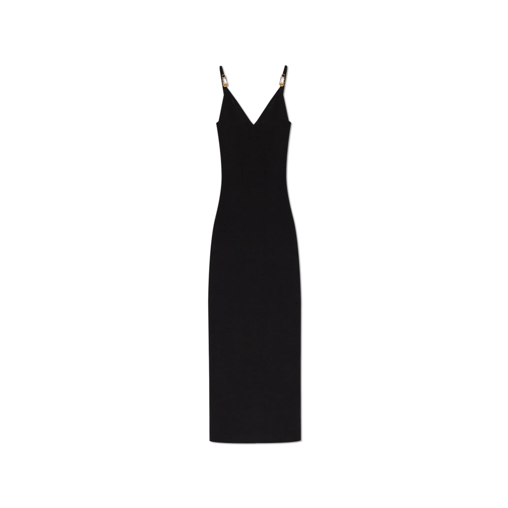 Versace Damen Schwarz Kleider, K, Mgröße: