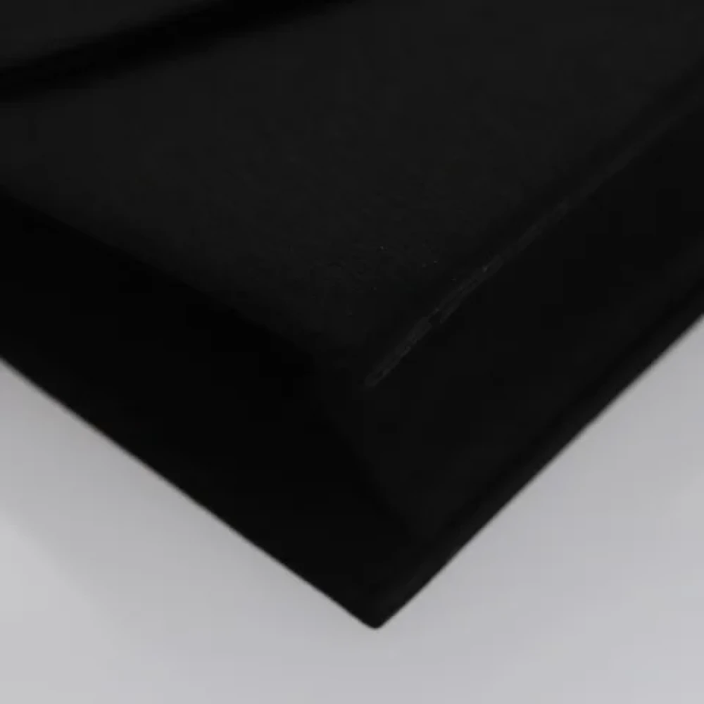 Saint Laurent Vintage Pre-owned Satin clutches Black Dames