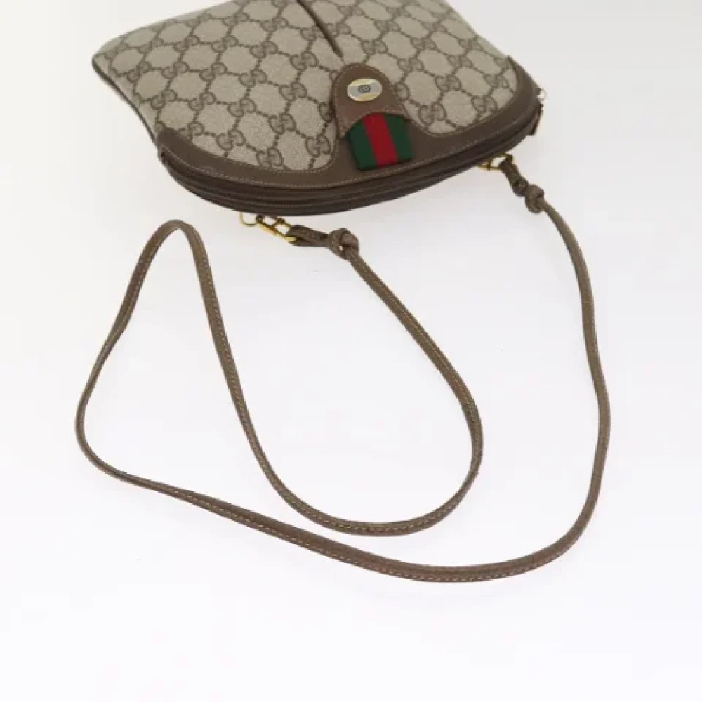 Gucci Vintage Pre-owned Canvas shoulder-bags Beige Dames