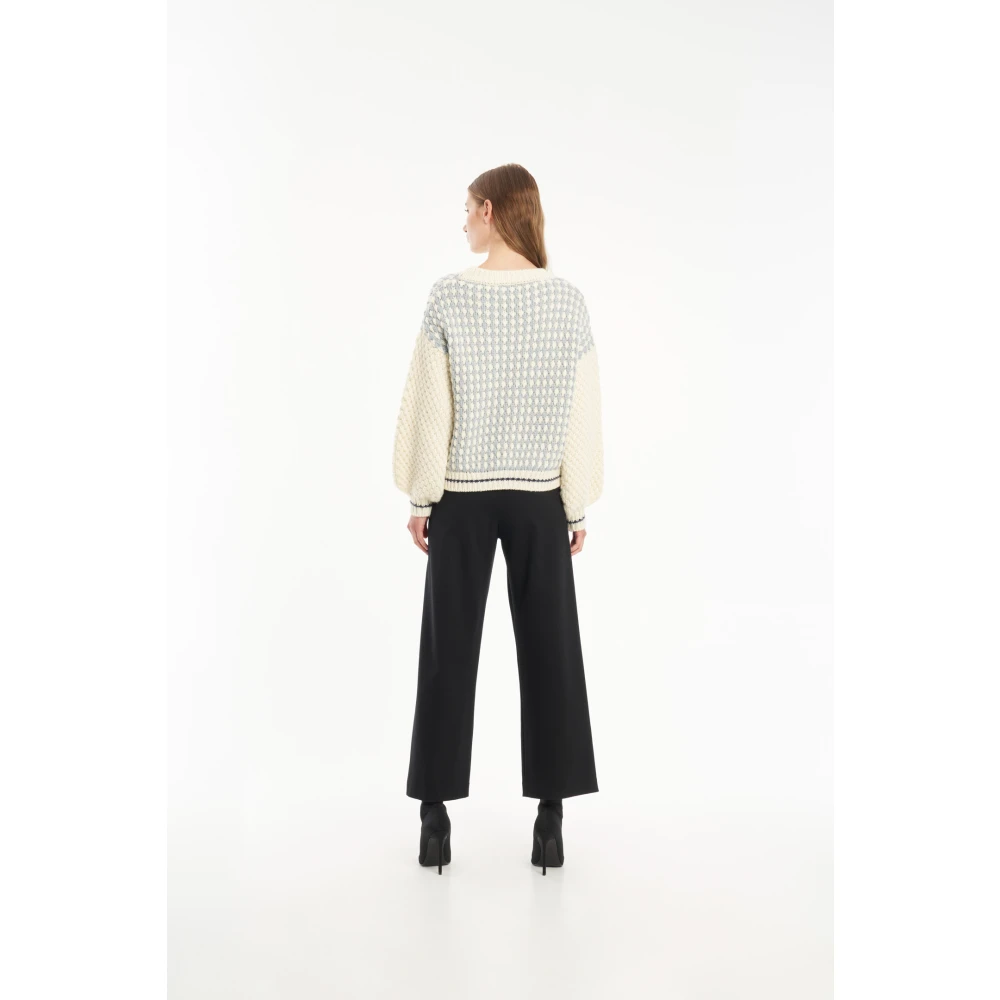 Vicario Cinque Ontspannen Elegante Wijde Broek Black Dames