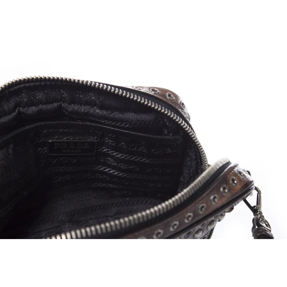 Prada Vintage Tweedehands tas Brown Dames