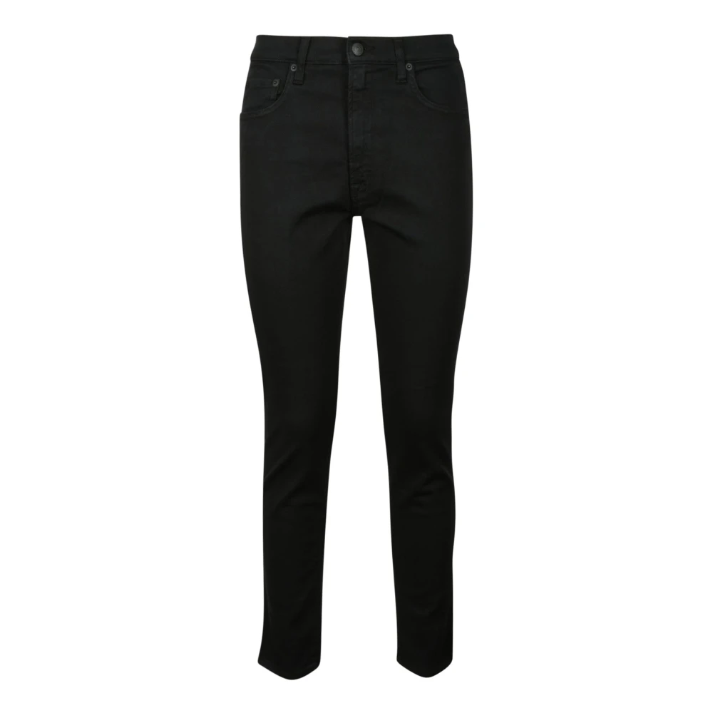 (+) People Katoenmix Stretch Jeans Black Dames