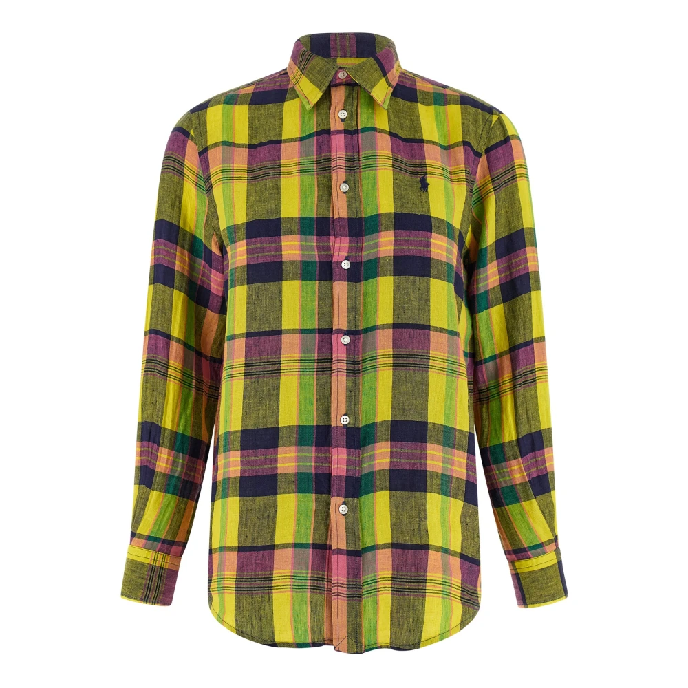 Polo Ralph Lauren Women's Multicolor Linen Shirt With Check Print