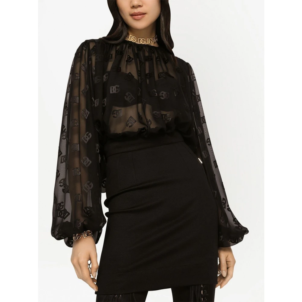Dolce & Gabbana Upgrade Jouw Garderobe met deze Stijlvolle Blouse Black Dames