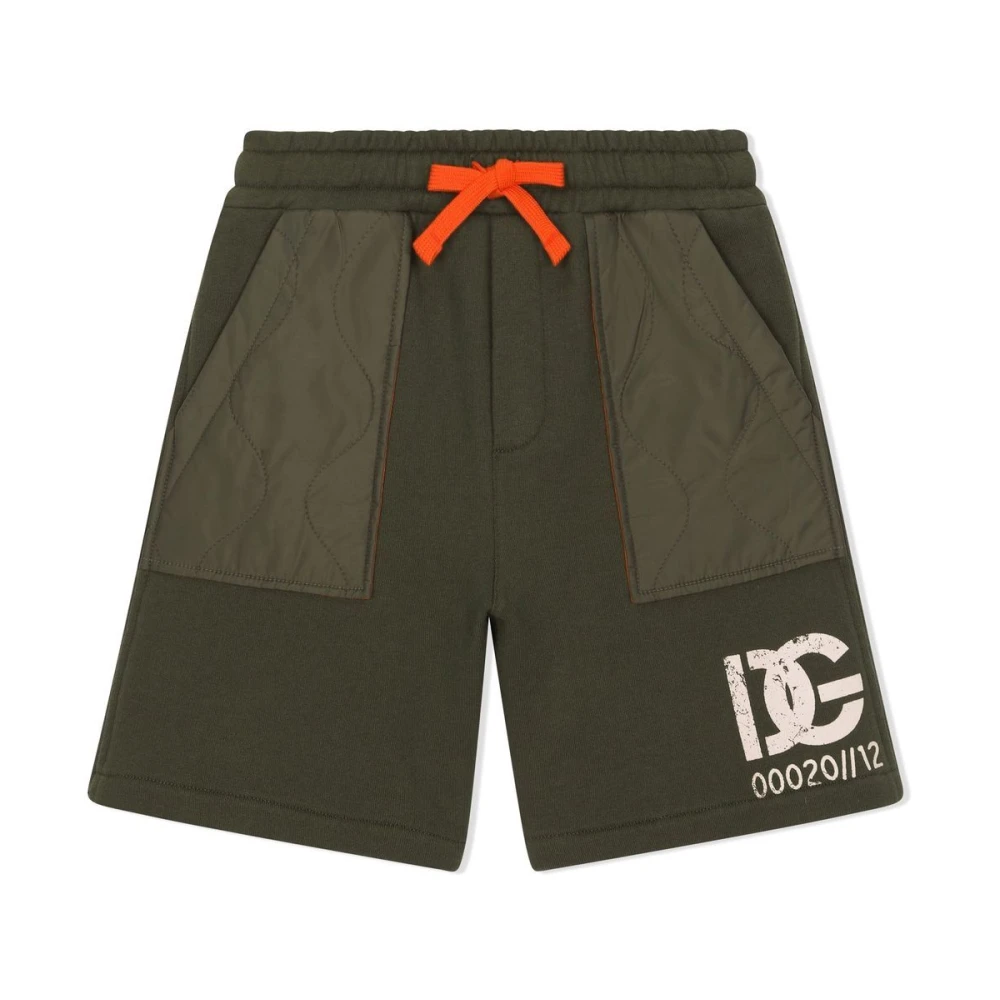 Dolce & Gabbana Naturinspirerade Bermuda-shorts för pojkar Green, Pojke