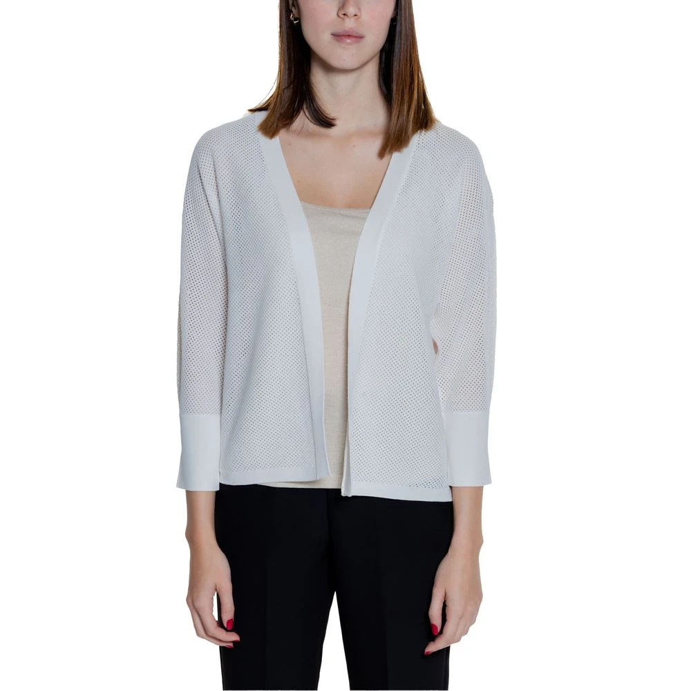 Street One Witte Gebreide Vest Lente Zomer Collectie White Dames