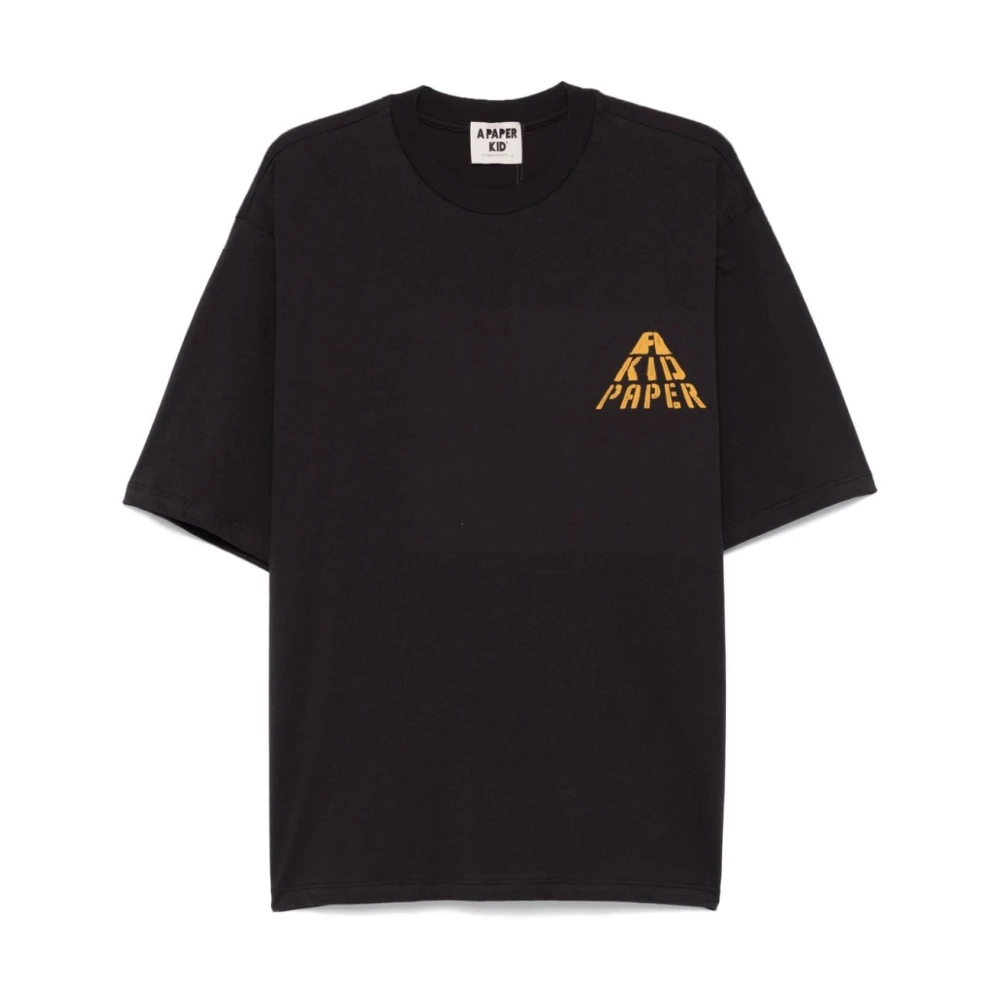 A Paper Kid Jersey T-shirt Unisex Zwart Black Heren