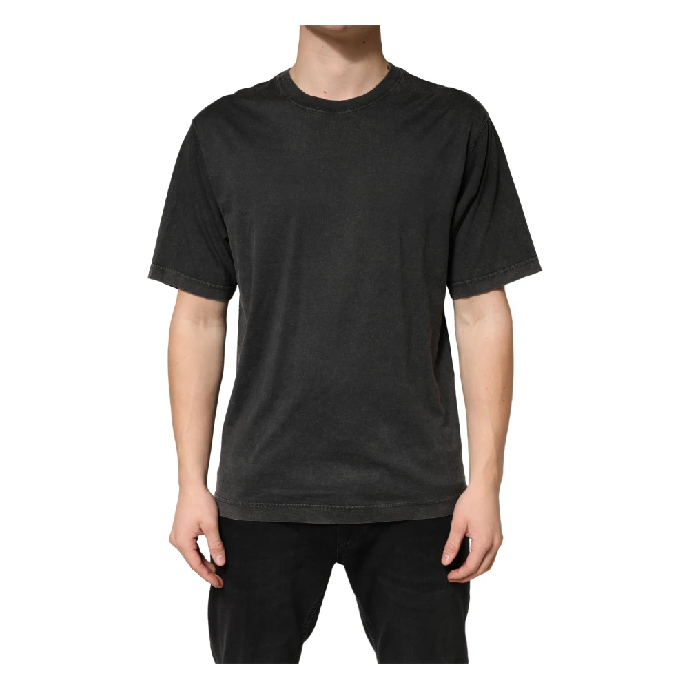 Dolce & Gabbana Men's Black T-Shirts, M, Crewneck T-Shirt