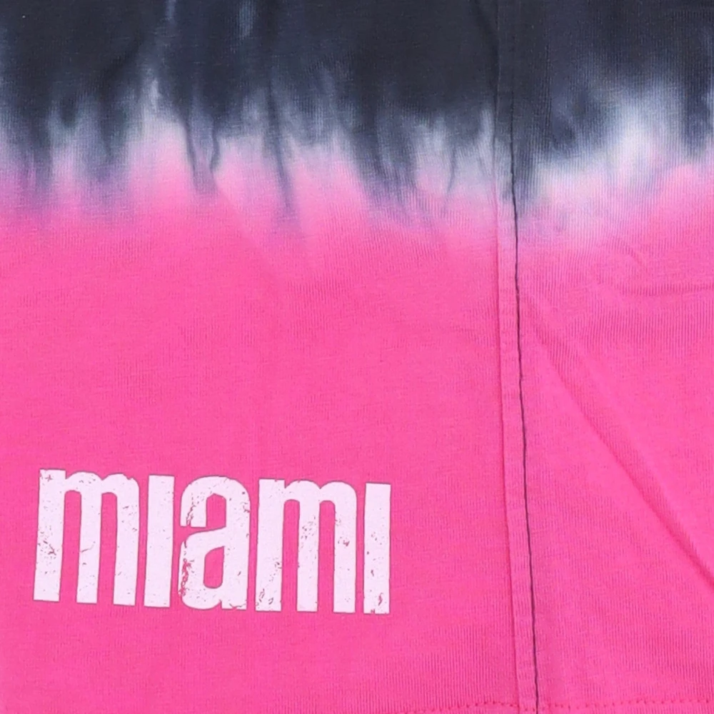 Mitchell & Ness Miami Heat Tie Dye Basketball Shorts Blue Heren
