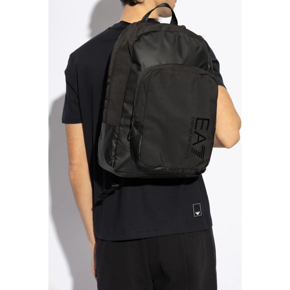 Emporio Armani EA7 Rugzak met logo Black Heren
