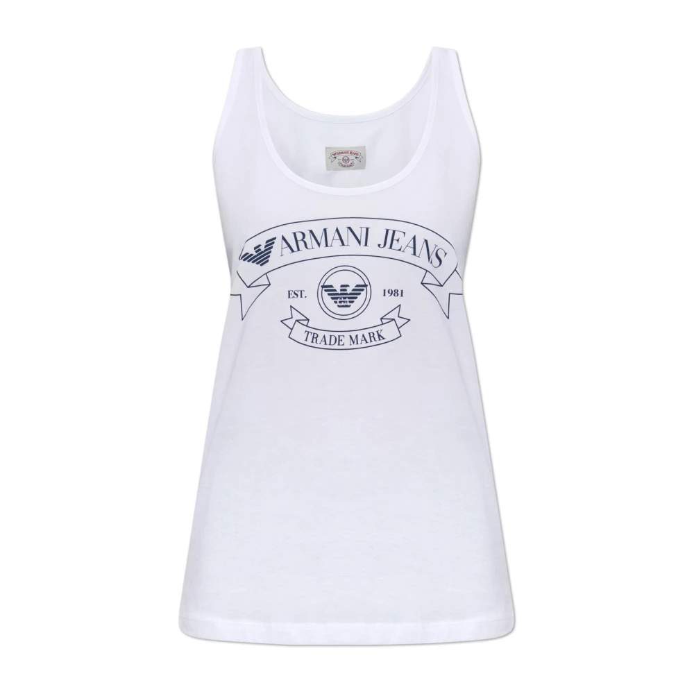 Emporio Armani Donna Bianco Top, M, New,