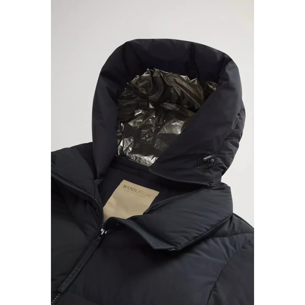Woolrich Aurora Long Down Stretch Parka Black Dames