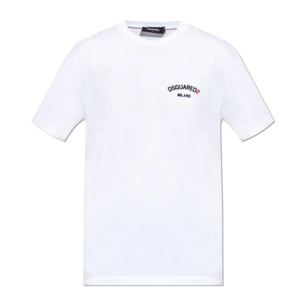 Dsquared2 Logo T-shirt White Heren