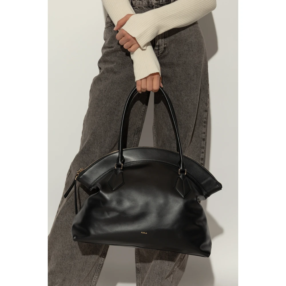 Furla XL shopper tas Black Dames