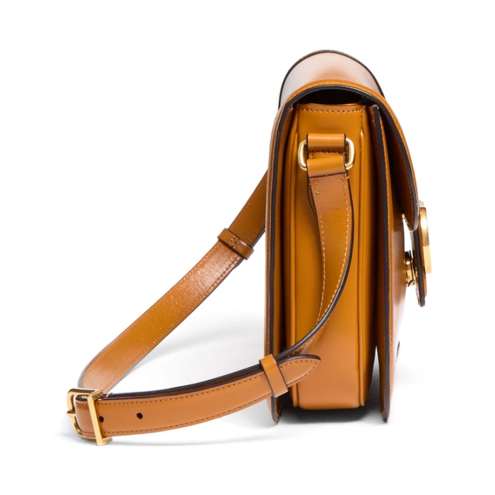 Valentino Garavani Mosterdgele leren VLogo-tas Yellow Heren