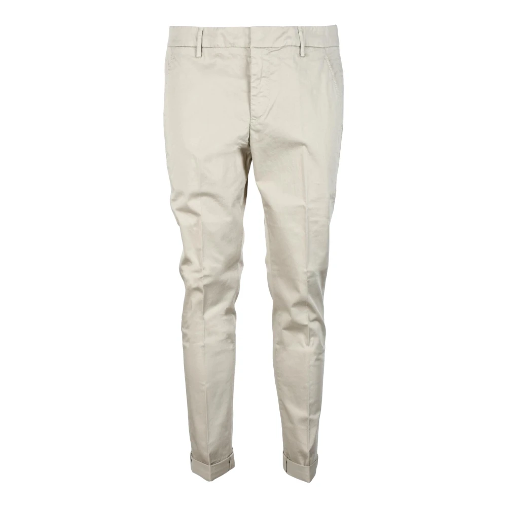 Dondup Gaubert Broek van Katoenmix met Rits Beige Heren