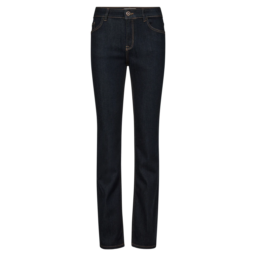 MOS MOSH Deluxe Flare Jeans Donkerblauw Blue Dames