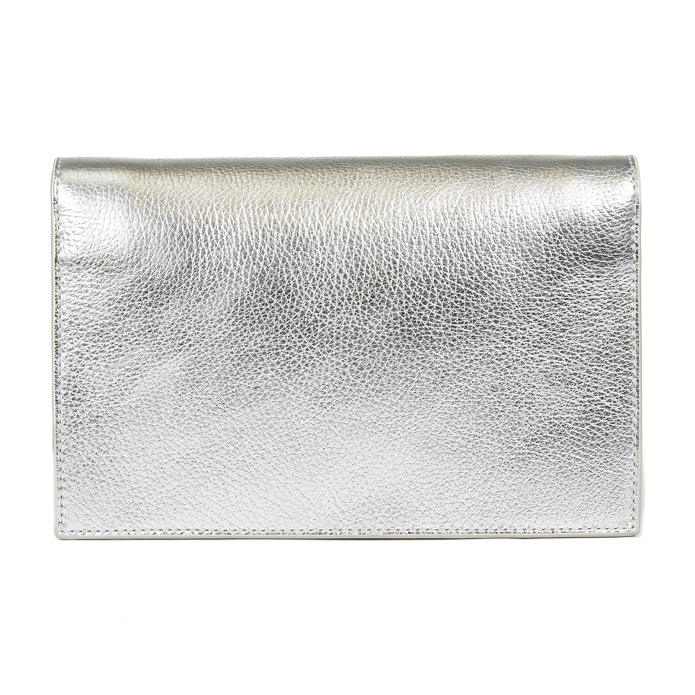 Coccinelle Zilveren Schoudertas met Magneetsluiting Gray Dames