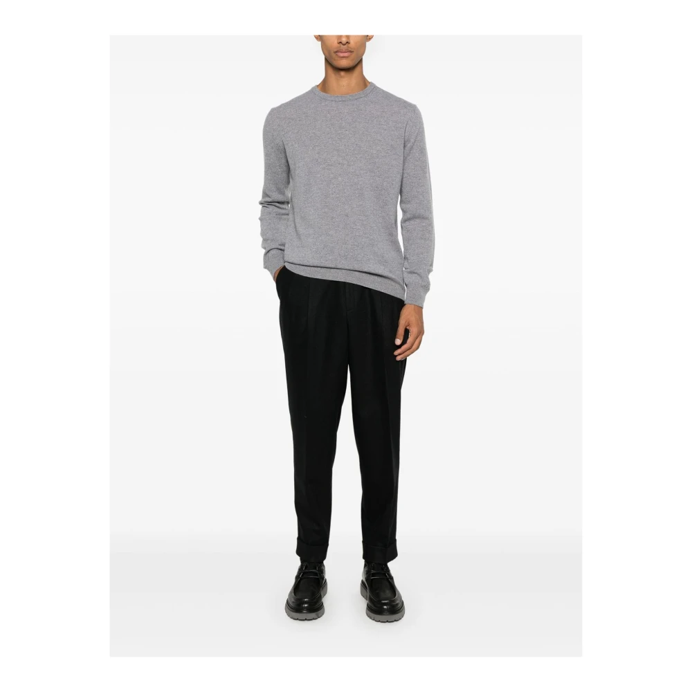 PT Torino Cashmere Wortelpasvorm Broek in Zwart Black Heren