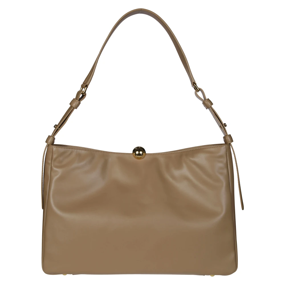 Furla Zachte Schoudertas Beige Dames