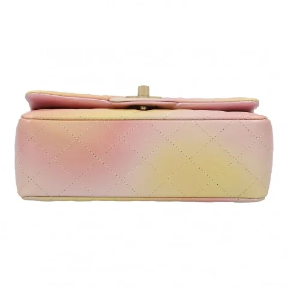 Chanel Vintage Pre-owned Leather chanel-bags Yellow Dames