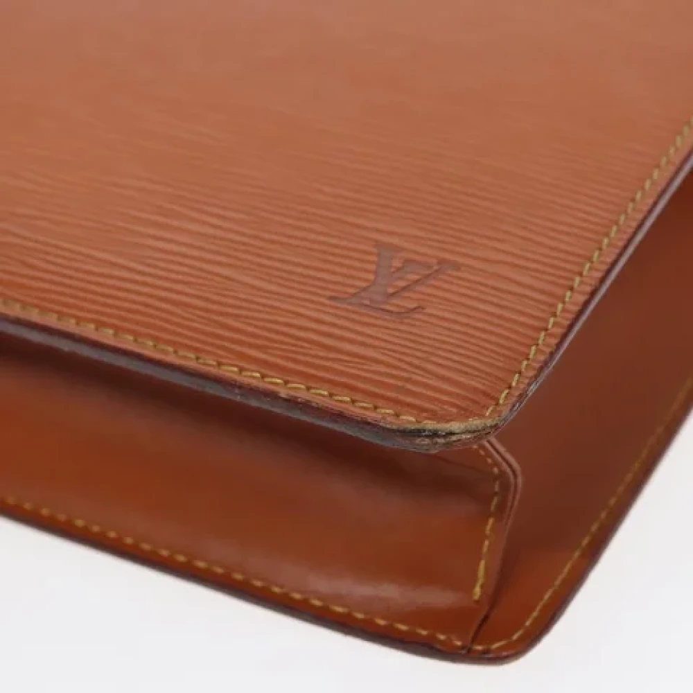 Louis Vuitton Vintage Pre-owned Leather clutches Brown Dames
